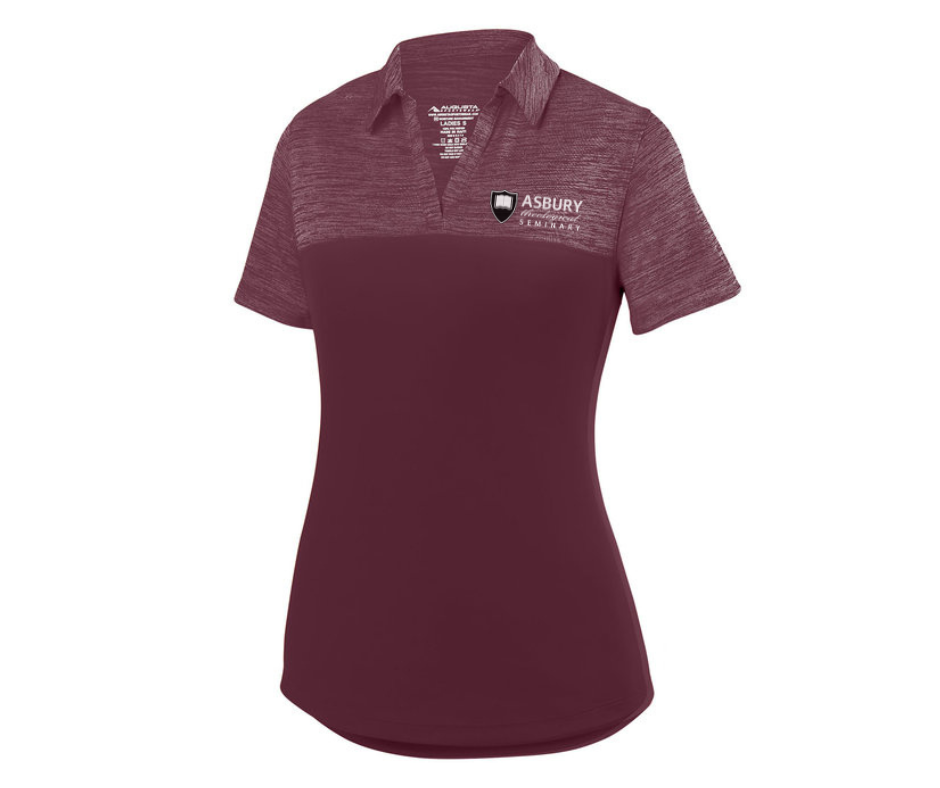 Ladies' Maroon Performance Polo