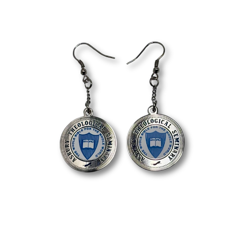 Seminary Seal Kidney-Back Earrings