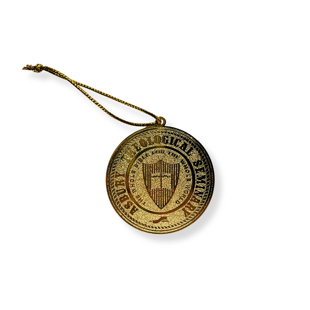 Gold Asbury Seal Ornament