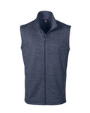Men's Blue Heather Fleece Vest