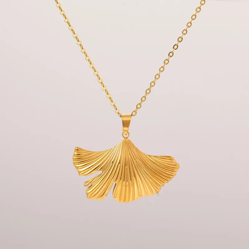 Ginkgo Leaf Necklace