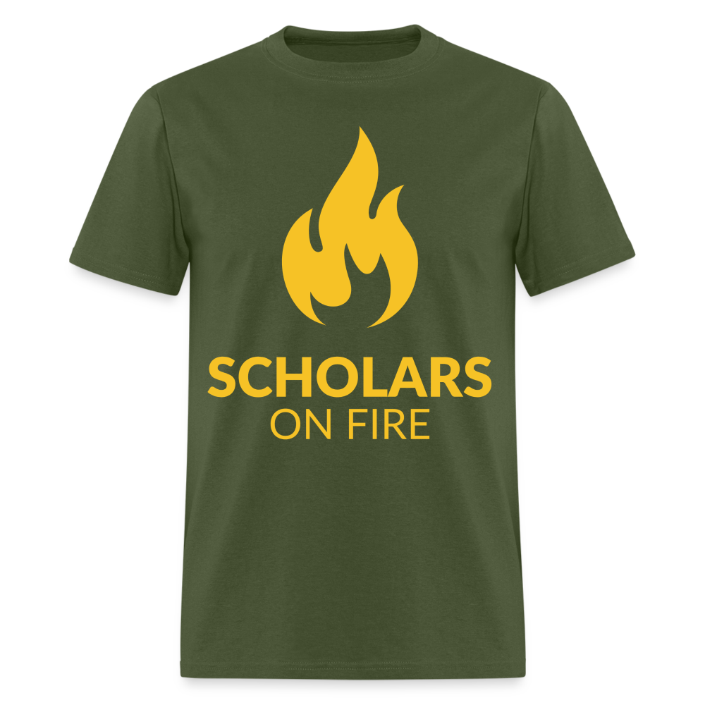Scholar on Fire T-Shirt - military green